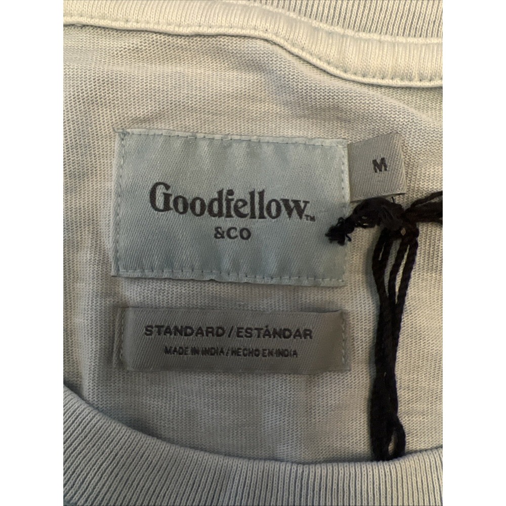 Goodfellow men's long sleeve T-shirt, size medium, light blue NWT - Picture 6 of 10